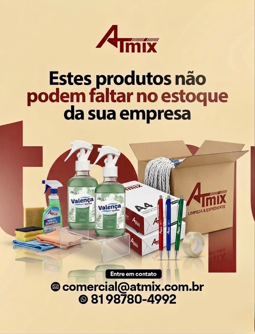 Imagem da Atmix com produtos e atendimento