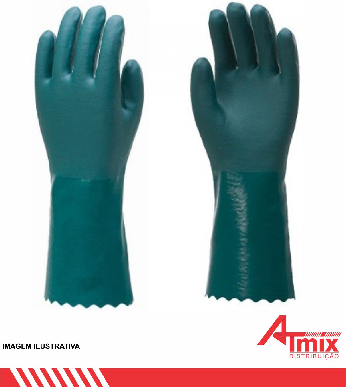 LUVA PVC ÁSPERA - 26CM